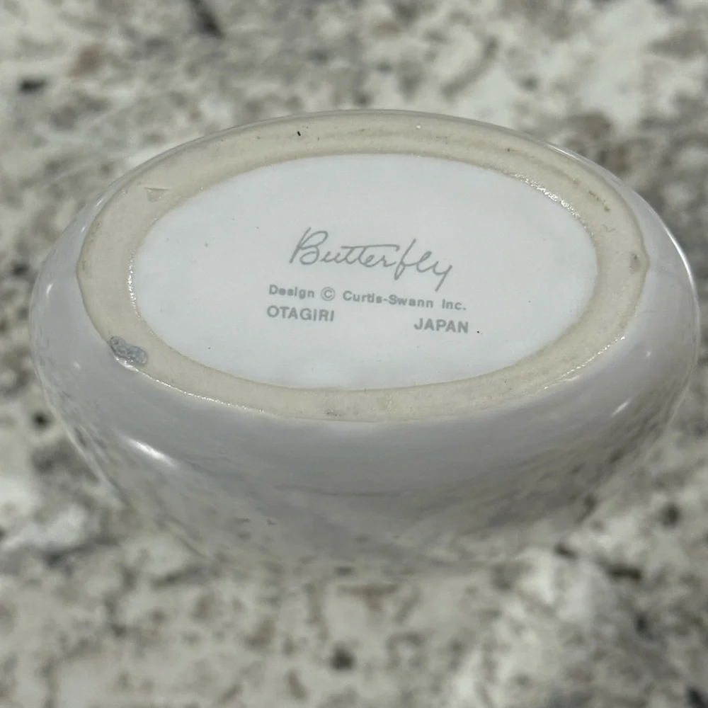 Vintage Ceramic Butterfly Vase Otagiri Japan
